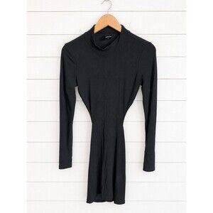 White Fox Break the Rules Backless Long Sleeve High Neck Body on Dress L